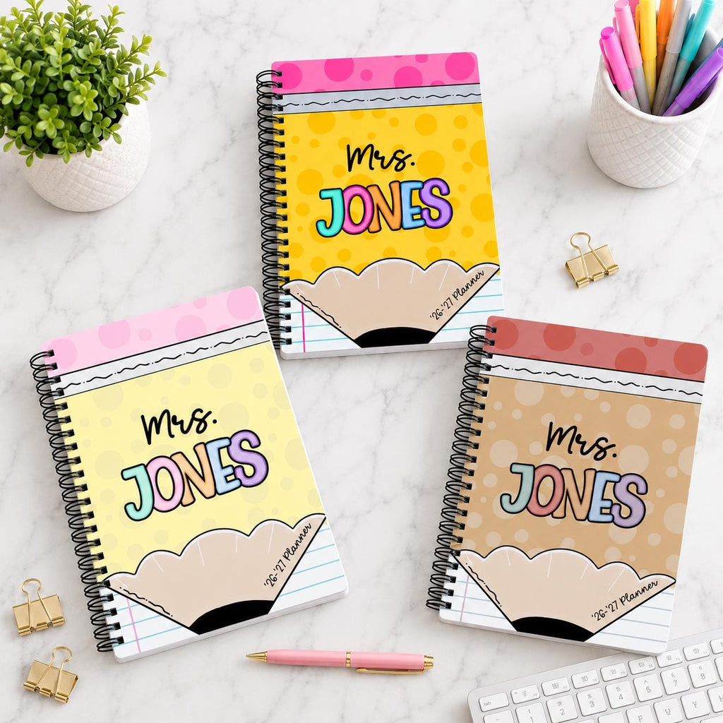 Personalized Teacher Planner 2026-2027 | Weekly Lesson Planner